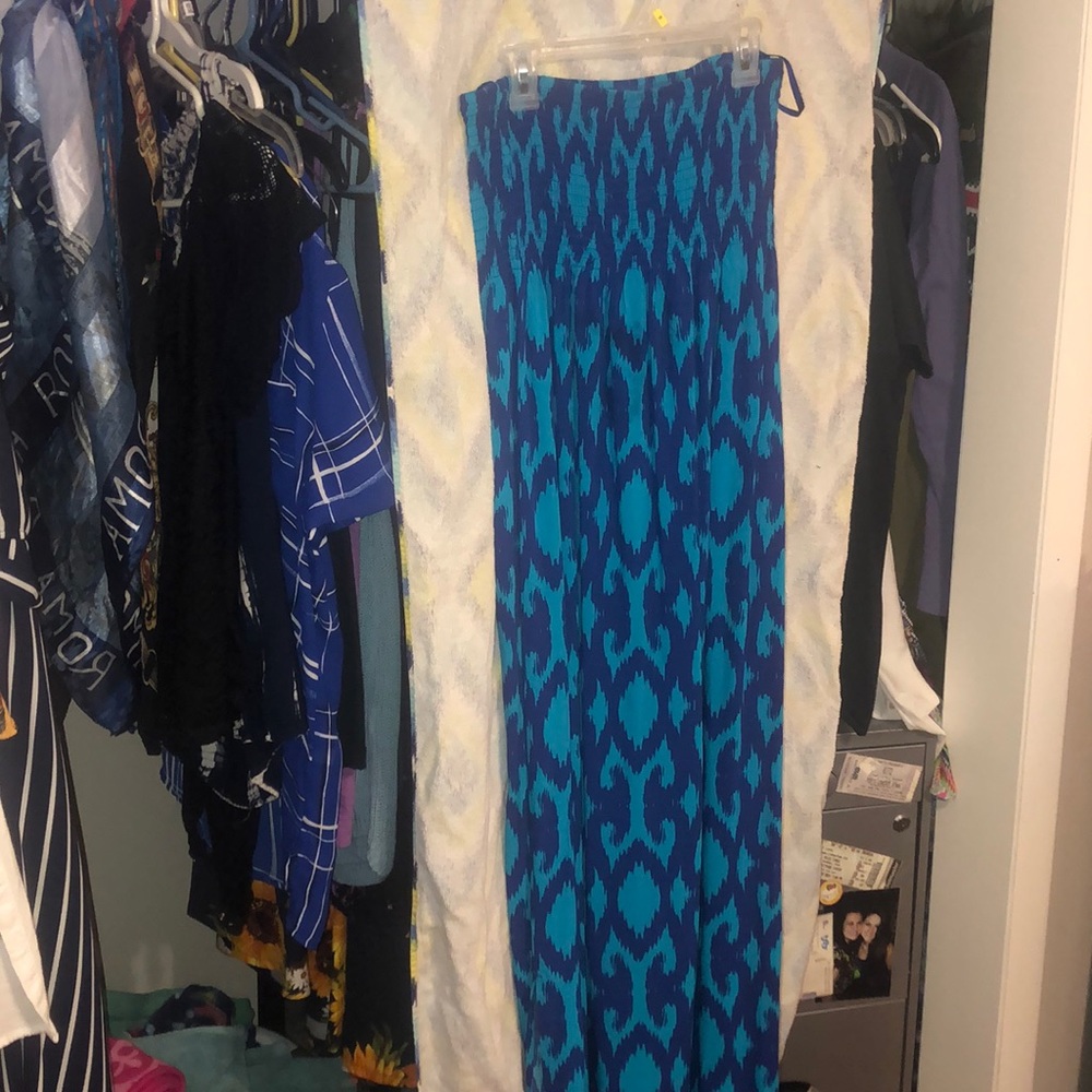 Long blue dress